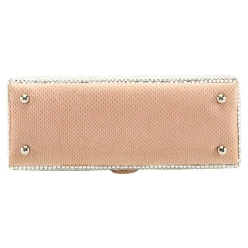 Judith Leiber Swarovski Crystal and Karung Skin Evening Bag with Access/Vintage - Picture 8 of 9